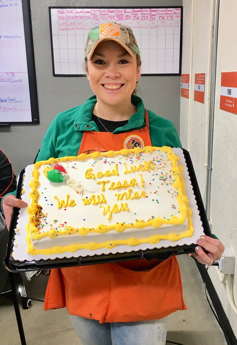 TekishaSmith's tweet photo. Tessa you will be greatly missed! 😢 Hard shoes to fill! @setser_scott @MichaelQHD @AaronEnglish17 @tori_bronson @shane_home @LennyGaspari  @65fbea @thd0529 @HomeDepotD151 @voa0529 @Elliott72THD @JustinTroster @RuizBeerknurd42 @LucyPer69370354 @wickershamcynt1 @MariaLopez7155 https://t.co/2C1D0JfoC1