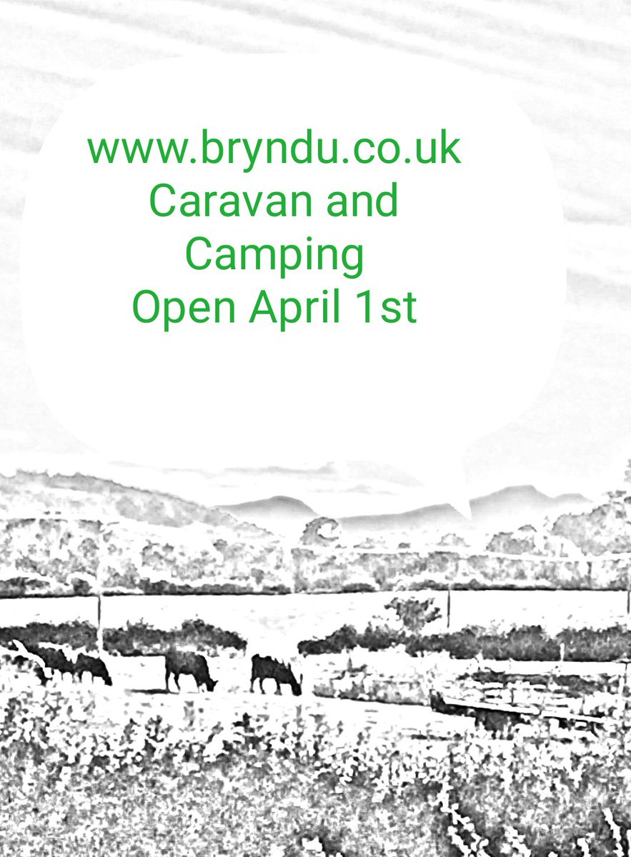 Countdown has began
<a href="/www/">WWW</a>.bryndu.co.uk
#Caravan #camping #glamping #hayfestival2019 #visithay #RoyalWelshShow #Wales #walking #cycling