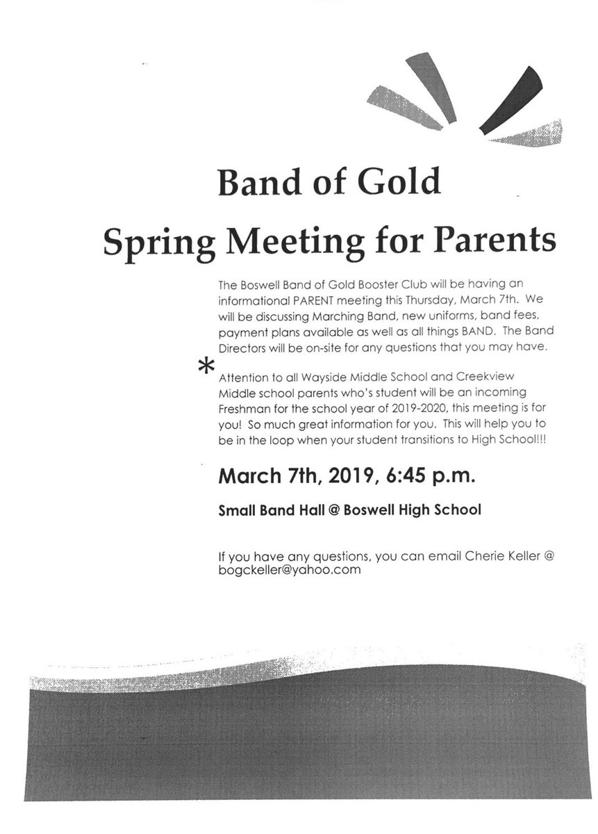 .<a href="/BoswellBandGold/">Boswell Band of Gold</a> .<a href="/BOSBandBoosters/">BoswellBand Boosters</a> .<a href="/WaysideBands/">Wayside MS Bands</a> .<a href="/CreekviewMSBand/">Creekview MS Band</a> .@tjcarltonBHS .<a href="/boswellhs/">Boswell High School</a> .@EMSISDFineArts .<a href="/boscglt/">Boswell Color Guard</a> .<a href="/BoswellDrumline/">Boswell Drumline</a> .<a href="/boswell/">Brian</a>