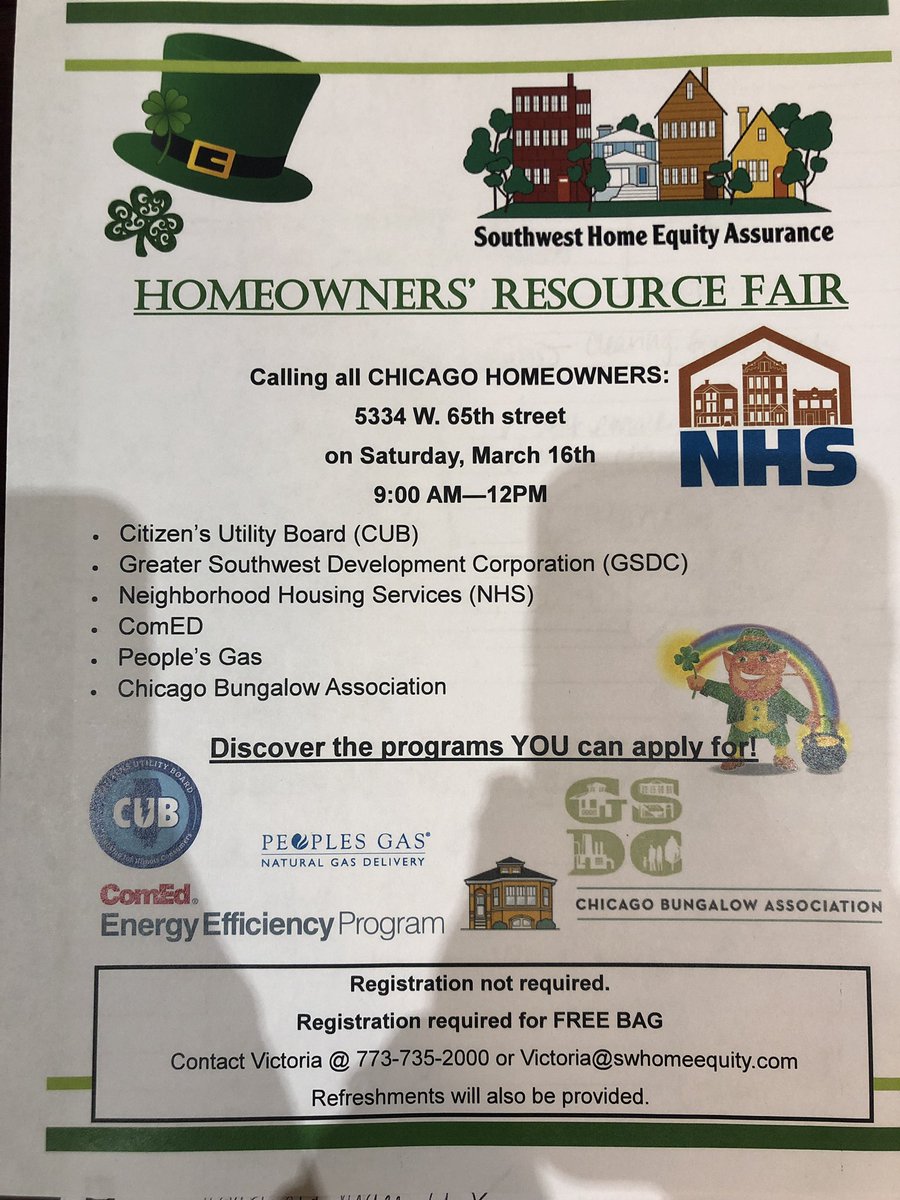 If you haven’t heard already, we are hosting our 1st homeowners resource fair for southwest Chicago residents! #swheap #southwestsidechicago #cityofchicago #chicagohomeowners