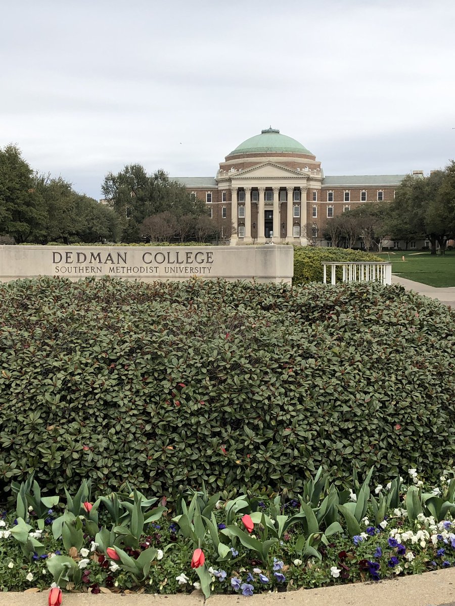 RandolphCCO's tweet photo. Touring colleges in Dallas for #MagicInTheMetroplex Started this morning @SMU with @SMUAdmission.  It’s easy to see why this campus is a favorite of so many @randolphschool students! Excellent academics, the location &amp; beautiful campus make for great opportunities. https://t.co/usAlYSJJSV