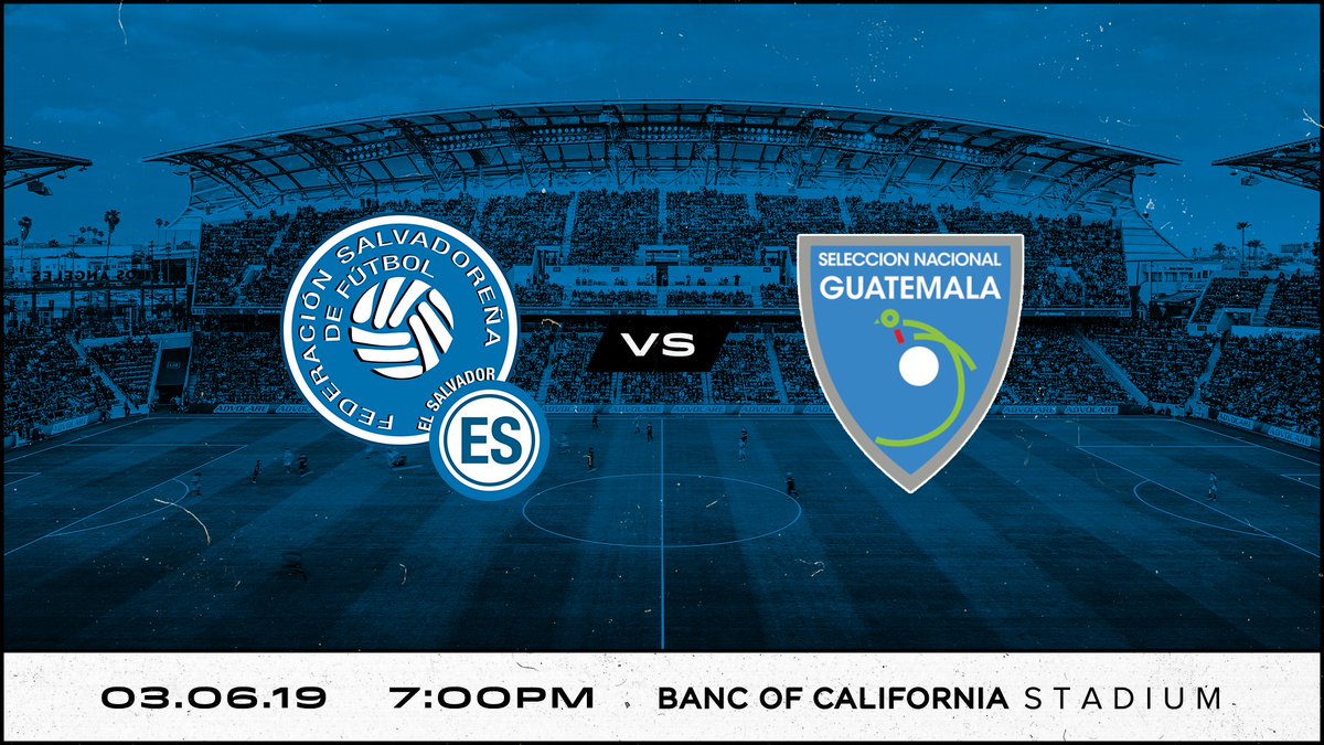 Wednesday night at the Banc:

El Salvador vs. Guatemala

Be here: lafc.me/2ISli2r