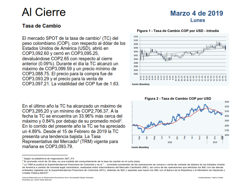 Economia_USA's tweet photo. #AlCierre de la Jornada, este es el resumen para hoy -primer día del mes- del Observatorio Económico, Financiero y Empresarial #OEFE. @observandoefe @jgalanb https://t.co/C6CAyDOYr6