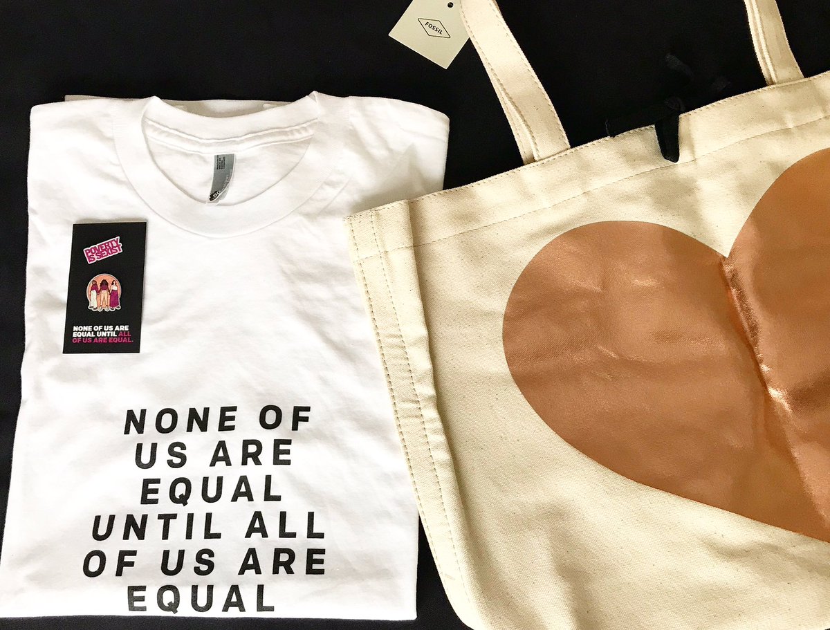 Did we mention we’re giving away this limited edition merch!? 😍 #povertyissexist