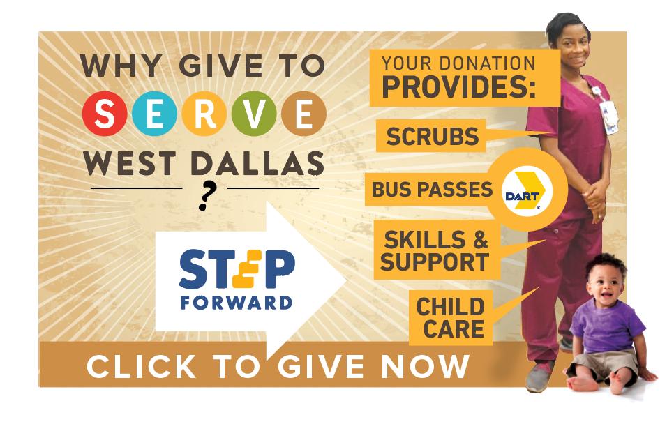 ServeWestDallas's tweet photo. Why give to #ServeWestDallas? We make careers NOT jobs! Our groundbreaking initiative #STEPforward needs your support to help Dallas youth establish healthcare careers. Learn more: https://t.co/9Iqs6jb1eF  GIVE NOW: https://t.co/BdgSU1SwgI #healthcareers #collegeassistance https://t.co/qah7k8MUD2