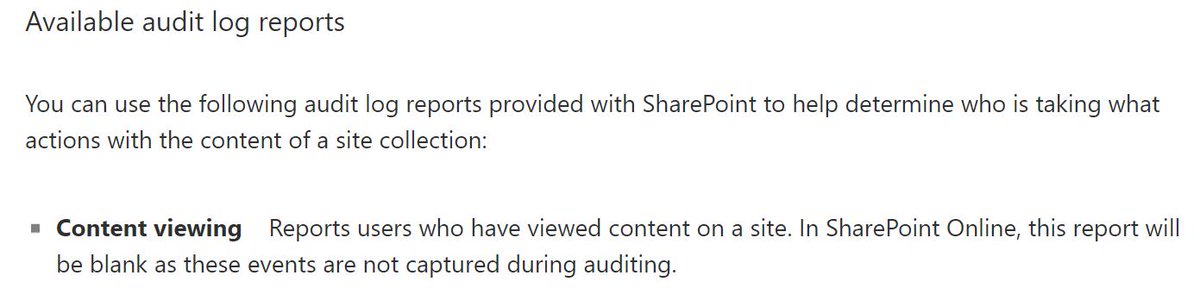 noahsparks's tweet image. How to track users who view a document in SharePoint Online? Content viewing not an option? Other ideas?
#Office365 #SPHelp