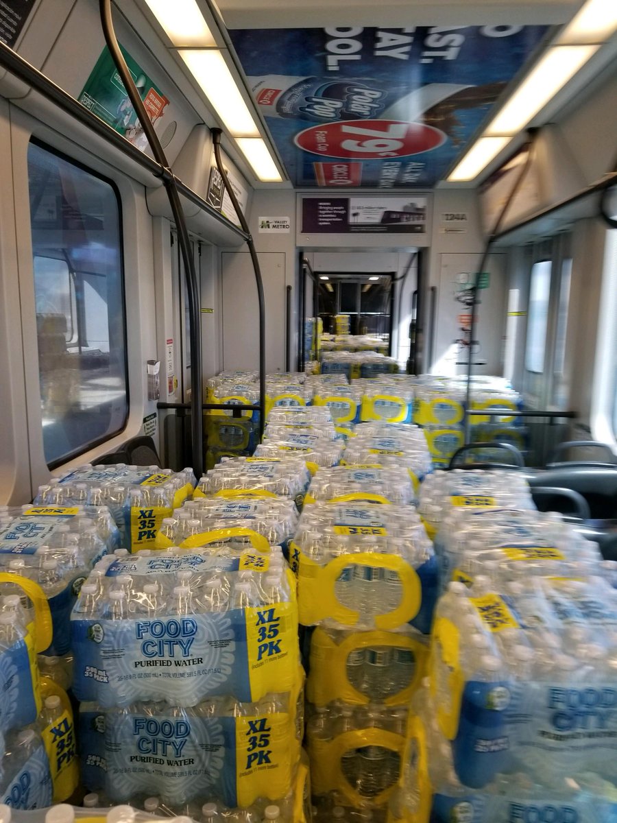 valleymetro's tweet photo. Loaded up and truckin'🎶we're gonna do what they say can't be done! 30K lbs of water simulate 👪👨‍👧during #gilbertroad extension system testing. Opens May 2019. #vmbuilds #vmconnects https://t.co/U1bhVvMxfy