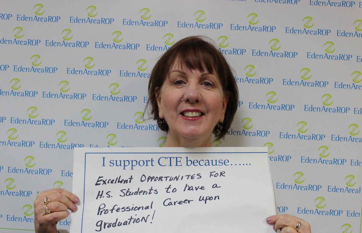 EdenAreaROP's tweet photo. We asked our students why they chose CTE, now we ask some of our staff why they #SupportCTE https://t.co/QElc7nqgsO
