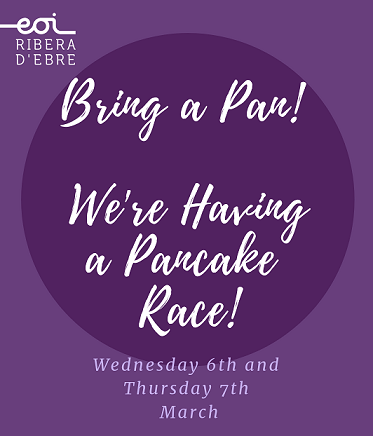 Bring a pan to class to celebrate Pancake Day with a race!
Find more info at our school website.