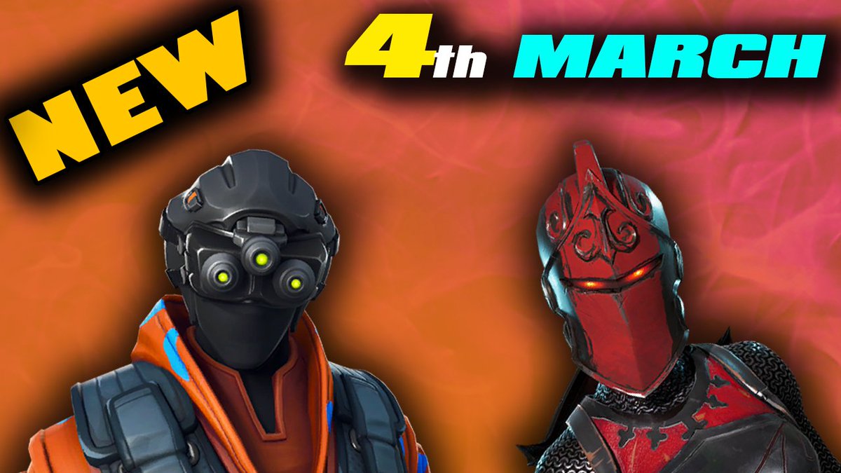 FortniteHamster's tweet photo. *New* Fortnite Item Shop Today - March 4, 2019 - Hypernova and Red Knight Skins
https://t.co/2m1e1InjsL https://t.co/l5mOc1qKQW