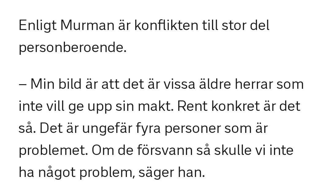 zerpo63's tweet image. Enligt föreningen SSLs chefsförhandlares uttalande till SVT är det fyra av FS 12 ledamöter som är problemet. Ett märkligt uttalande tycker som antyder att det är dessa fyra "äldre herrar" som bär ansvaret för att det blivit så här. #innebandy #ssl #fssl #sibf #floorball