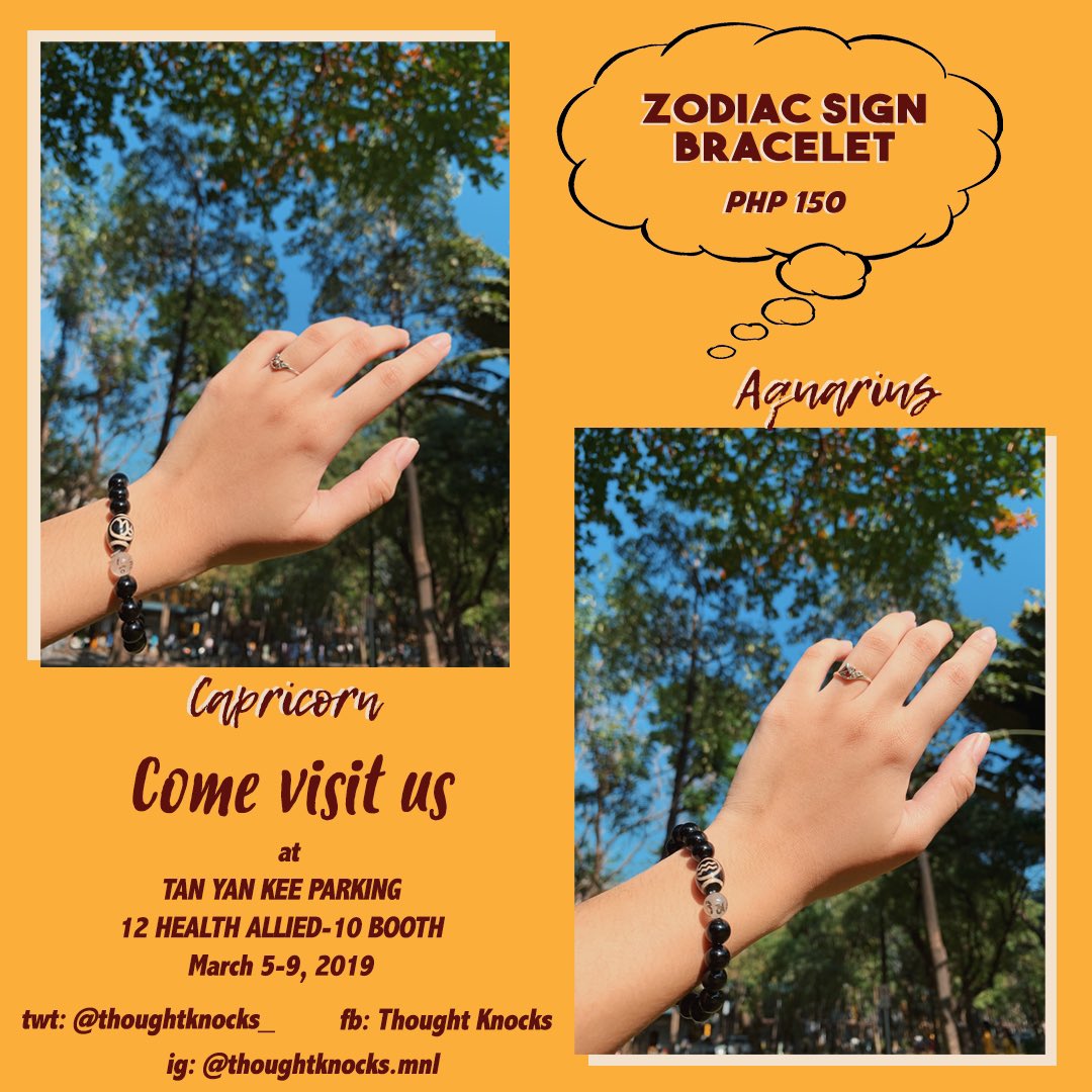 thoughtknocks_'s tweet photo. BE PROUD AND WEAR YOUR ZODIAC SIGN with these cute bracelets up for grabs https://t.co/AqL1ItZ1rG