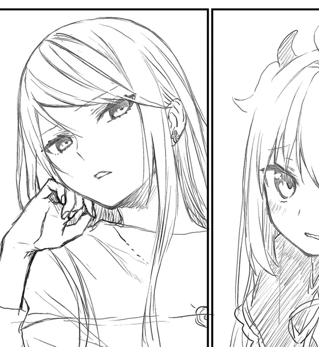 こういう顔描くときがいちばん楽しい 