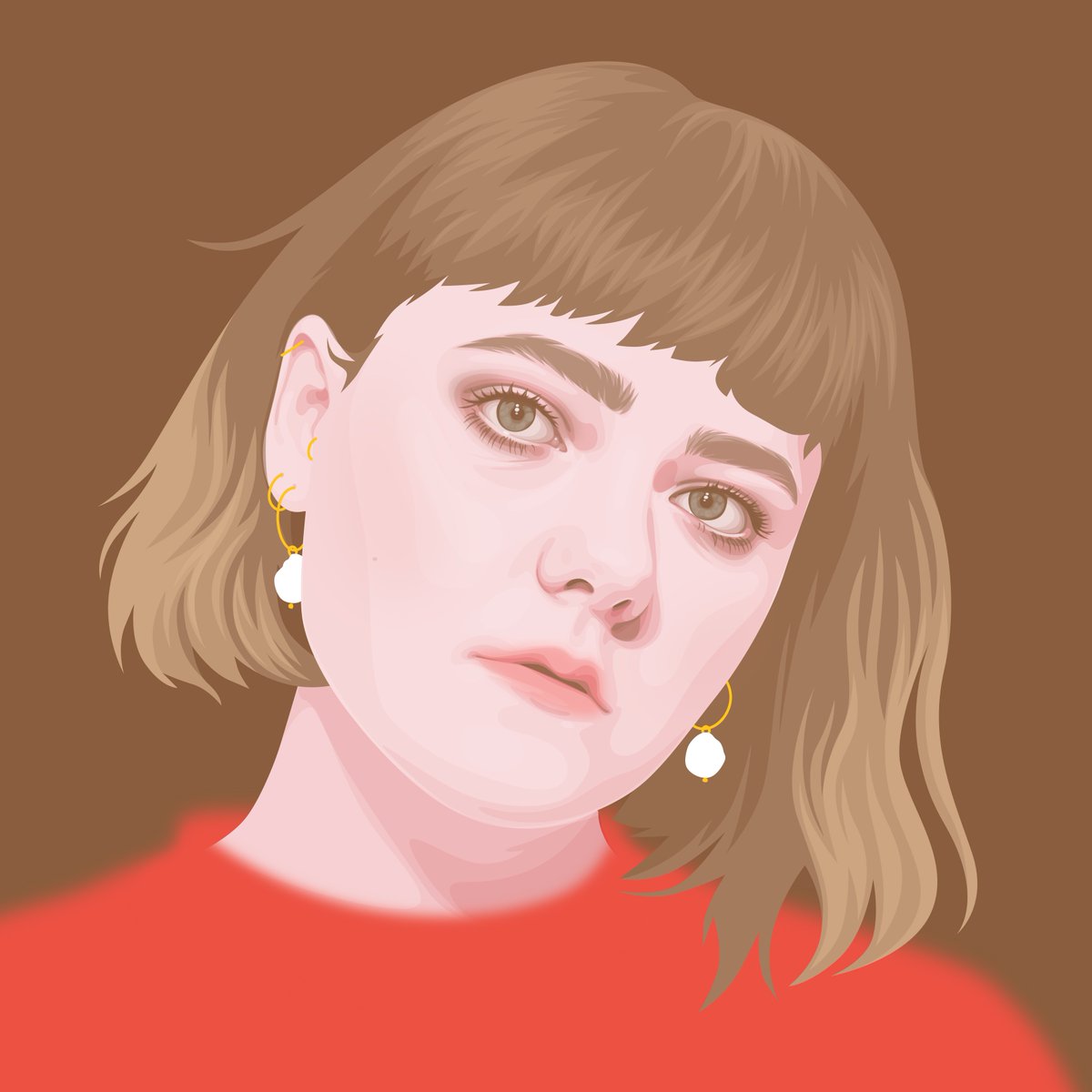 electrasinclair's tweet image. I got a year older, I did a new self portrait