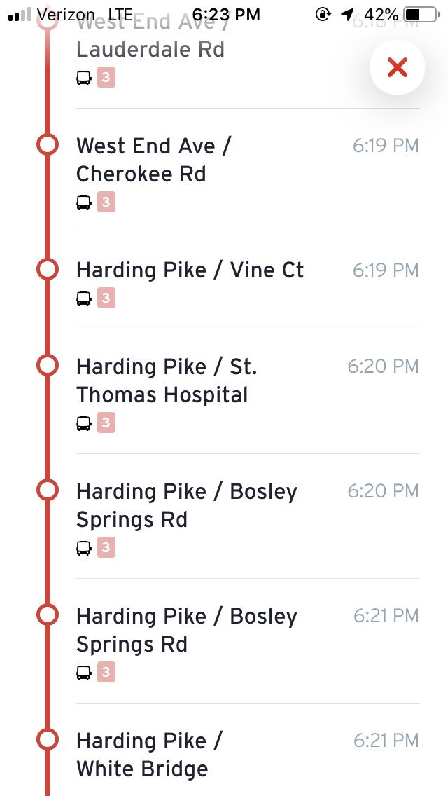angienashville's tweet image. Using the @transitapp for riding @WeGoTransit is easy, intuitive. With real-time updates, bus is only running 4 minutes behind schedule. My stop at Harding &amp;amp; Page Road coming soon. #busmore #trytransit