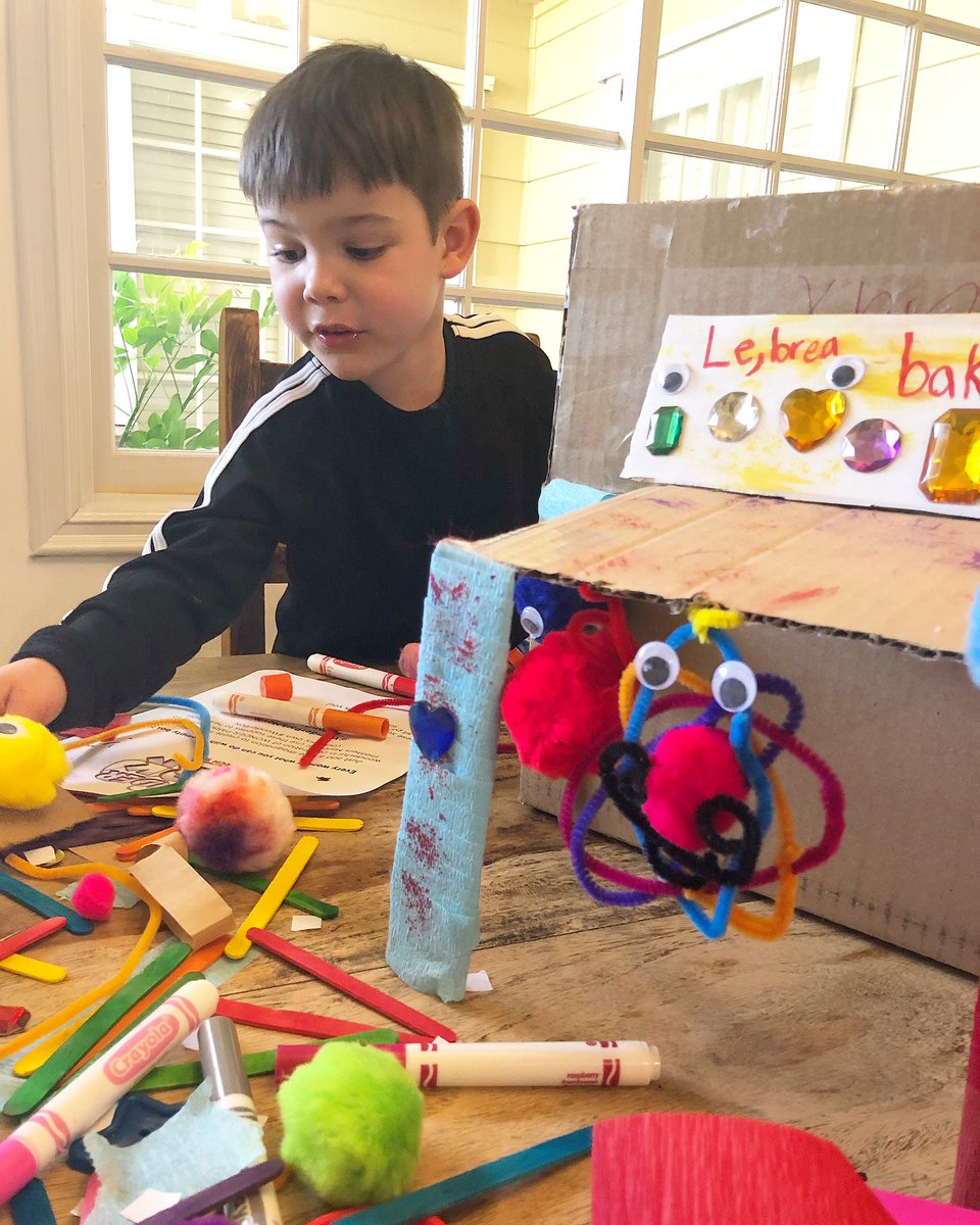 Ever wonder what you can do with a box? In anticipation of @WonderParkMovie (in theaters March 15!) we gathered as a family and made some #WonderBox creations of our very own! #ad For more details visit: paramnt.us/WonderBox  #WonderPark