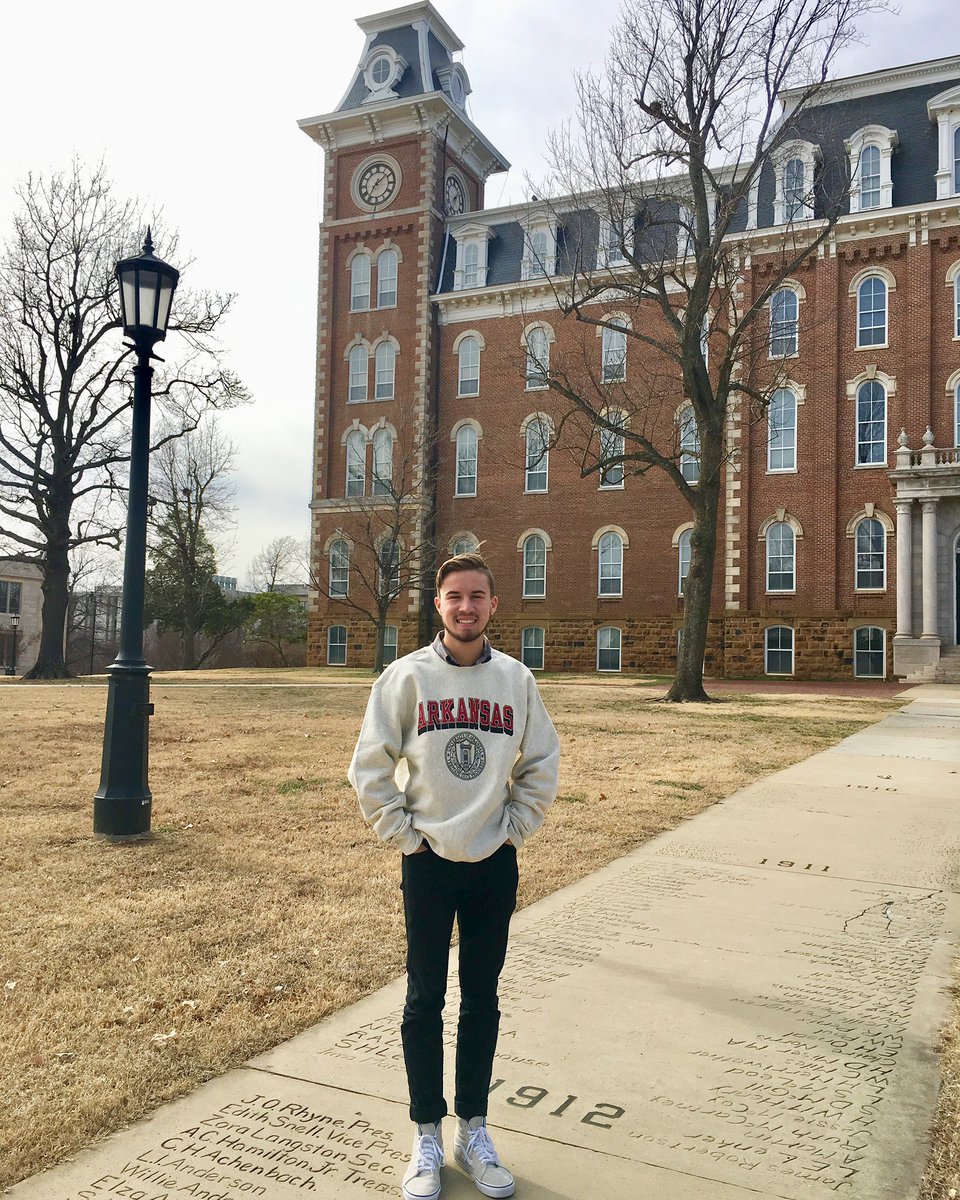 Chadbyrd20's tweet photo. I’m excited to officially announce that I have decided to further my education studying Photojournalism at University of Arkansas. Glad to have found my new home! #uark23 https://t.co/b4I21vLPoH