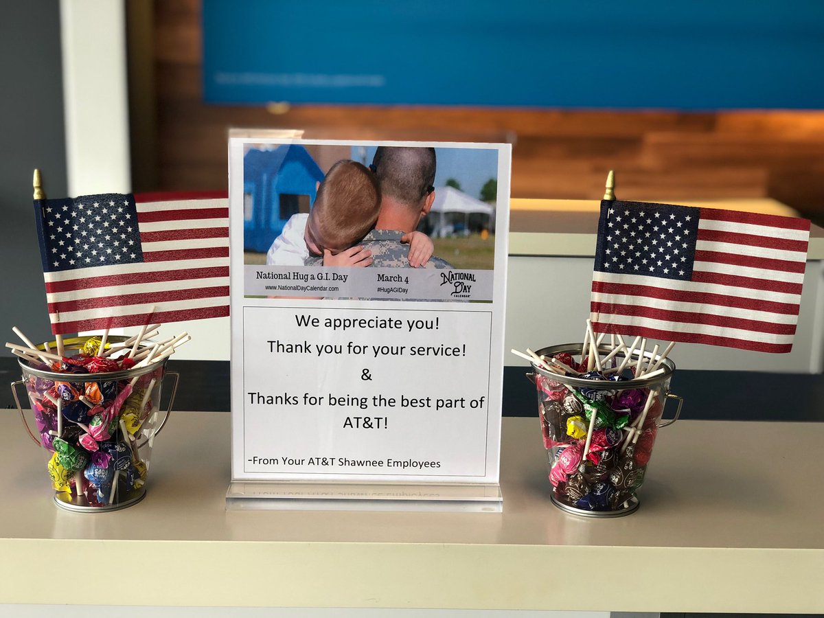 It’s #NationalHugAGIDay here at #ATT come by and see what we have in store for you! #KAMO #puttingOKontheMAP #BuckDynasty <a href="/KAMOkonnects/">𝐾𝐴𝑀𝑂</a>
