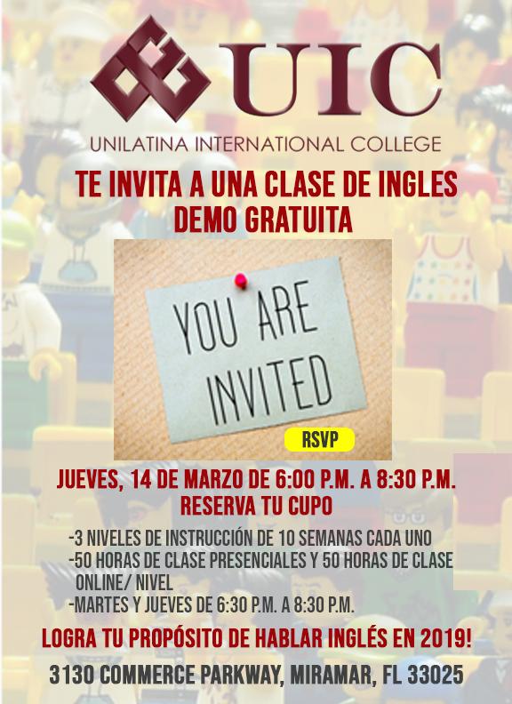 MyUIC's tweet photo. You are invited to participate in our upcoming free English Demo. Please click on the image to RSVP. https://t.co/vWtPujusHB https://t.co/MQZb52iuNW