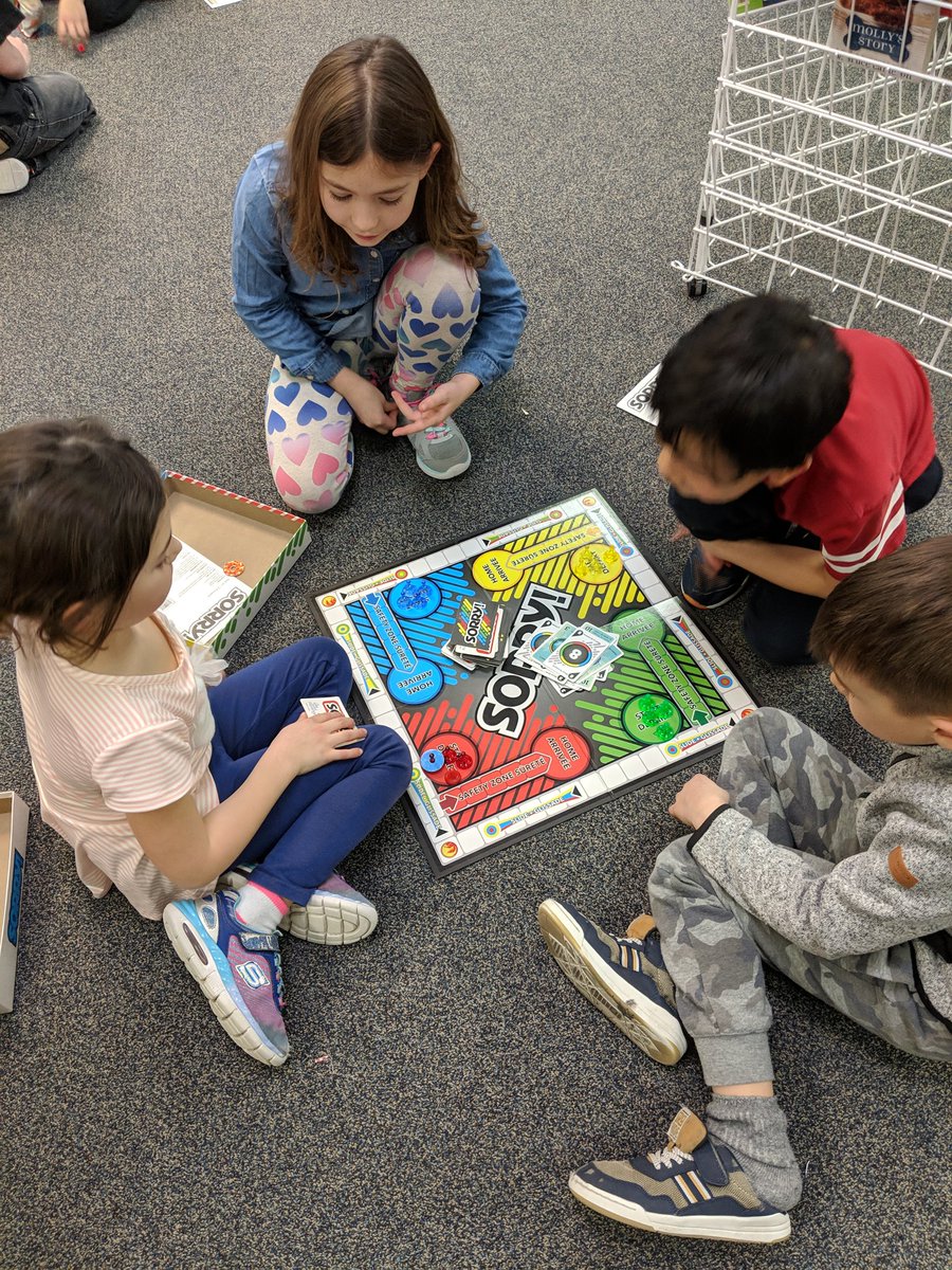 ecoledieppe's tweet photo. The library learning commons was full Friday with reading buddies grade 1 & 3 figuring out games together. #learningisfun #mathgames #helpeachother #liblc https://t.co/xZEn4VyseU