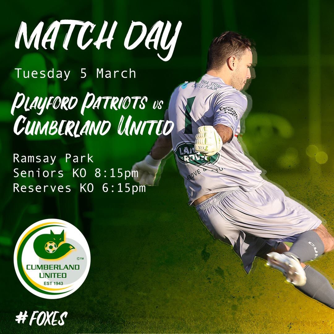 CumberlandUFC's tweet photo. It's Match Day!

🦊

#Foxes https://t.co/EbwJEiaO7v