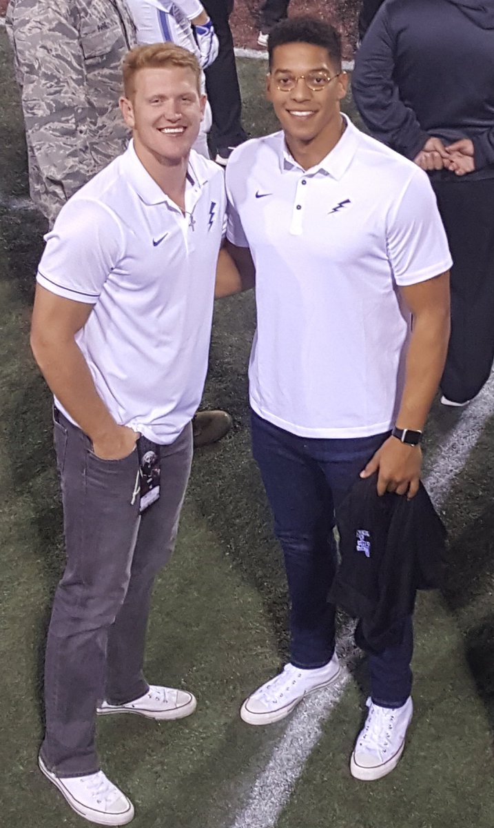 Falcon8fan's tweet photo. @BrentBriggeman Falcon Football Nation should be excited to see some familiar faces at their upcoming Pro Day! #FalconPride #HammerTime #JRo9 #LukeTheLeg #AC59 https://t.co/NZoVlTcS7K
