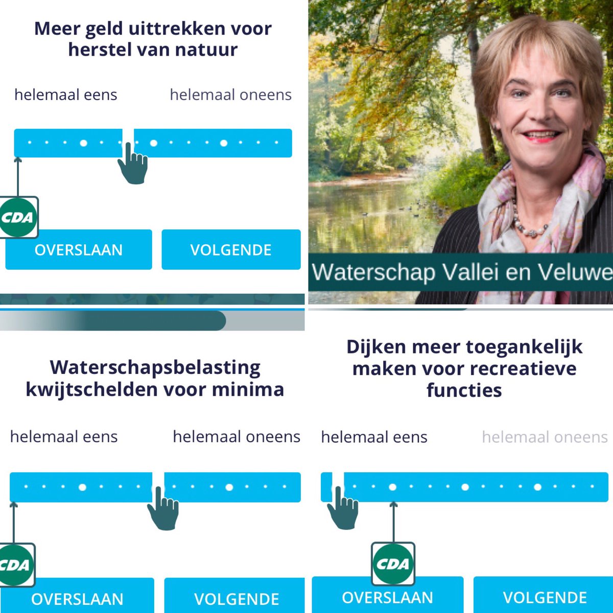 STEMWIJZER WATERSCHAP💦🖍Wat vindt u en wat is het standpunt van #CDA? Moet er bijv. meer geld 💶 uitgetrokken worden voor herstel van de natuur? 🌾🌳Ontdek alle standpunten via deze link➡️ vallei-veluwe.mijnstem.nl #waterschap #stemopeenvrouw #stemMarieke #veenendaal #stemcda
