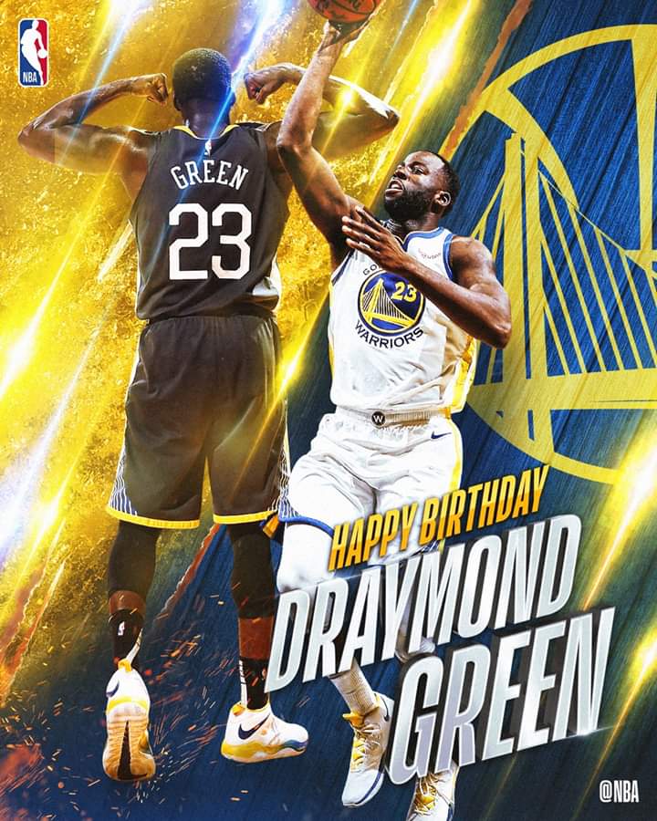 Join us in wishing Draymond Green of the Golden State Warriors a HAPPY 29th BIRTHDAY!   