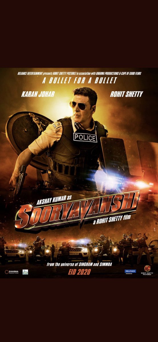 _PVRCinemas's tweet photo. See @akshaykumar as a policeman in #Sooryavanshi. Stay tuned for more updates on #PVRUpdates https://t.co/lU4nKaN0wD