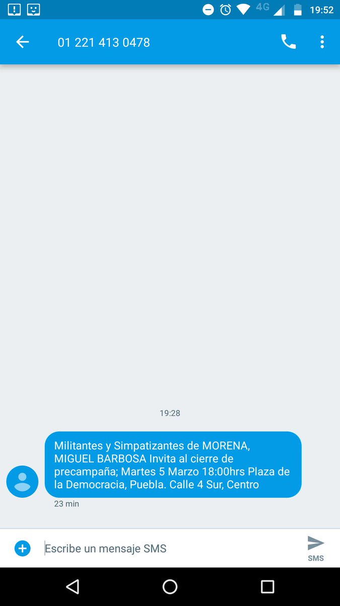 GerryTA88's tweet photo. @Diario_Cambio está llegando vía sms invitación al evento de Luis Miguel Barbosa. https://t.co/GUifOBc0s7
