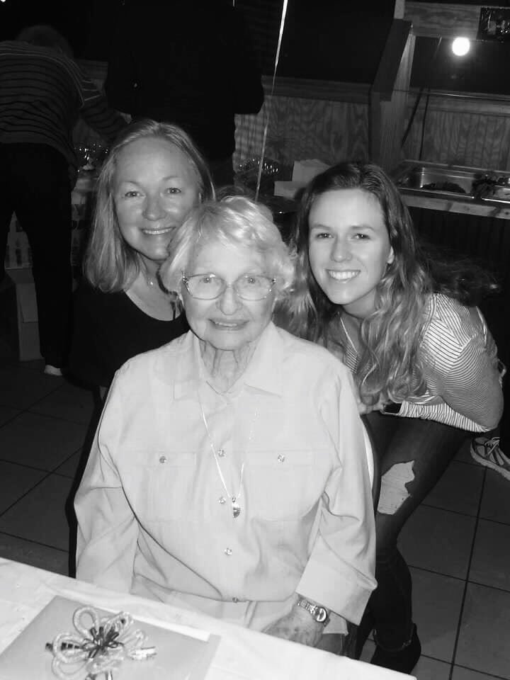 BookkeeperDavis's tweet photo. Me, my mom, and my babygirl at my mom’s 90th birthday party. https://t.co/q17ttoOBii