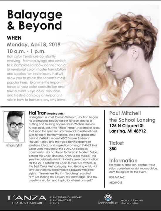 RobManocoBlue's tweet photo. Attention Stylists! We are bringing two of L’ANZA’s best artists near you. Limited Tickets left! 

@RobManocoBlue @Lanza @ManocoBlue https://t.co/hX5yVznJp9