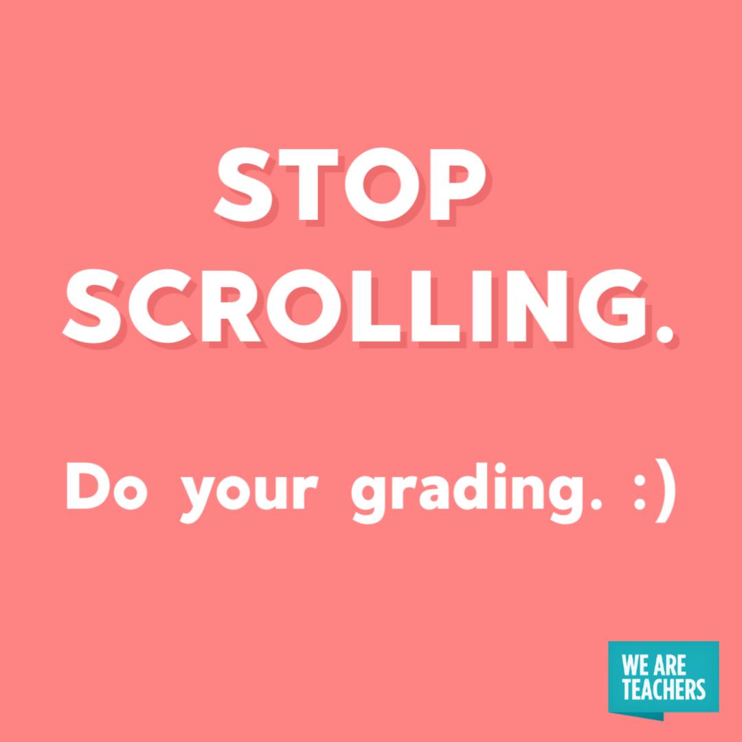 And other things I tell myself every Monday night.