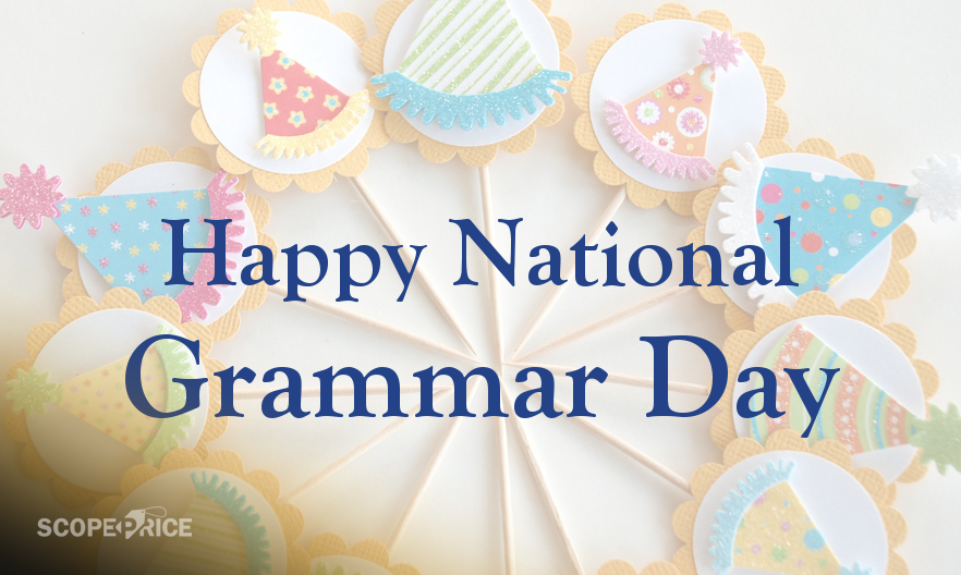 ScopePrice's tweet photo. Happy National Grammar Day.

#NatonalGrammarDay #Grammar #GrammarDay #Scopeprice #grammarpolice #nationalday #funny #englishvocabulary #goodgrammar #facts #fun #funfacts #nationalgrammar https://t.co/hY2kO9PcFx