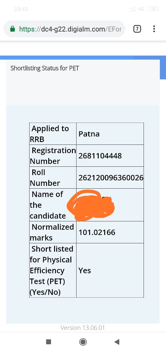 Aarakshan_Hata's tweet photo. RRb group d Ka result aagya or 
100 me se student ke number kitne Aaye hai Dekh lo @RRBKOLKATA @rrbbhopal @rrbportal @PiyushGoyal @ndtv @ravishndtv @DrKumarVishwas #koi news channel bolega is pr #HallaBol @anjanaomkashyap https://t.co/VYQ1BXr45X