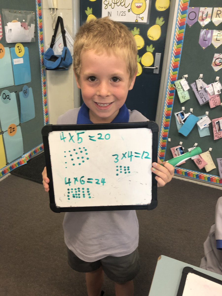 Beyond impressed with 1/2S today! Today we learnt about different ways of solving multiplication problems. We were so enthusiastic, engaged and able to use multiple strategies to show our working out independently!🌟🌟<a href="/fairvaleps/">FairvalePS</a>