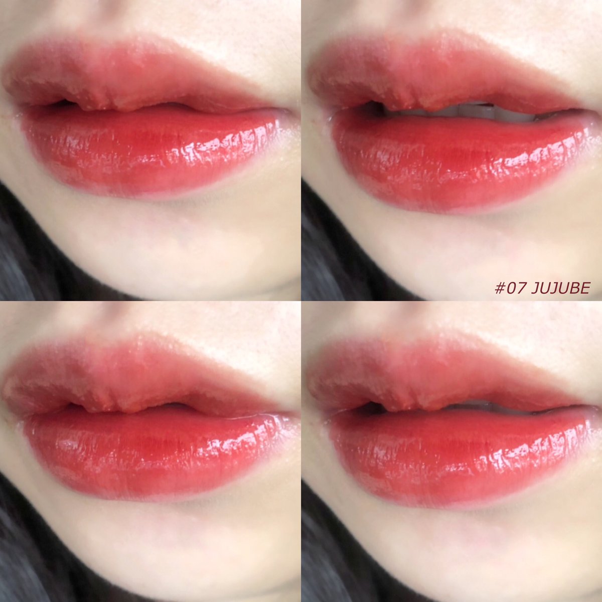 fluffylipx's tweet photo. Rom&amp;nd Juicy Lasting Tint ♥️🍑 เนื้อลิปฉ่ำมาก แต่ไม่เหนียว ติดปากดีเลยอ่ะ เลียปากก็ไม่หลุด5555 อารมณ์yslเวอร์ ออกสีใหม่มาสองสี08,09 แต่ทางเราก็ยังยกให้07น้องJujubeเป็นสีที่ดีที่สุดในรุ่น ทาทีไรก็ประทับใจ ผสมกับสีไหนก็สวย🌞✨ #ไว้รีวิวห้ามขายของโว้ยย https://t.co/oePeb1G9Pm