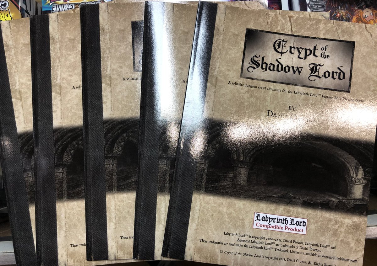 Interesting concept D&amp;D style book. It’s a solitaire mission based on the Labyrinth Lord system. Only $10 so check it out!