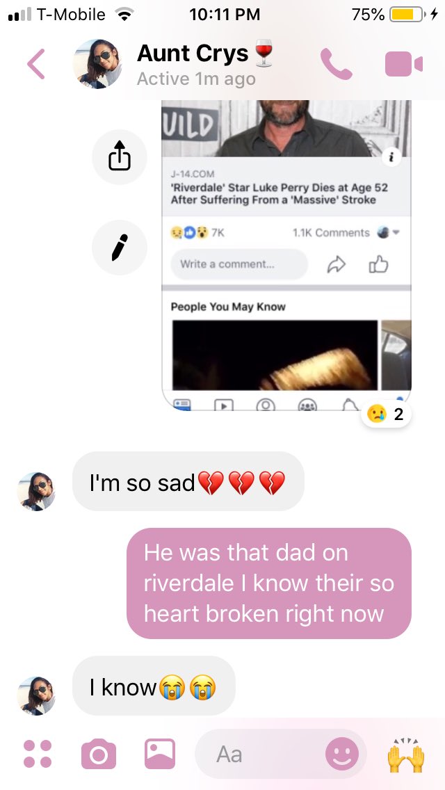 Unicornhails_'s tweet photo. My aunt and I been talking about Luke perry all day #LukePerry #RIPLukePerry 💔 https://t.co/dQiVUIlmhj