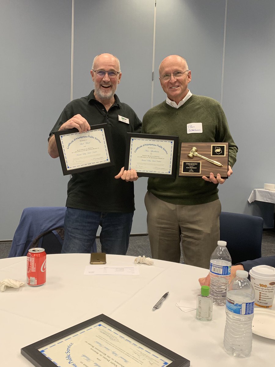 PVSDSTUSERV's tweet photo. #pvsdproud of Trustees Ron Speakman and Bob Rust for being honored for their years of service on the PVSD School Board! https://t.co/F4x3JTx0FV
