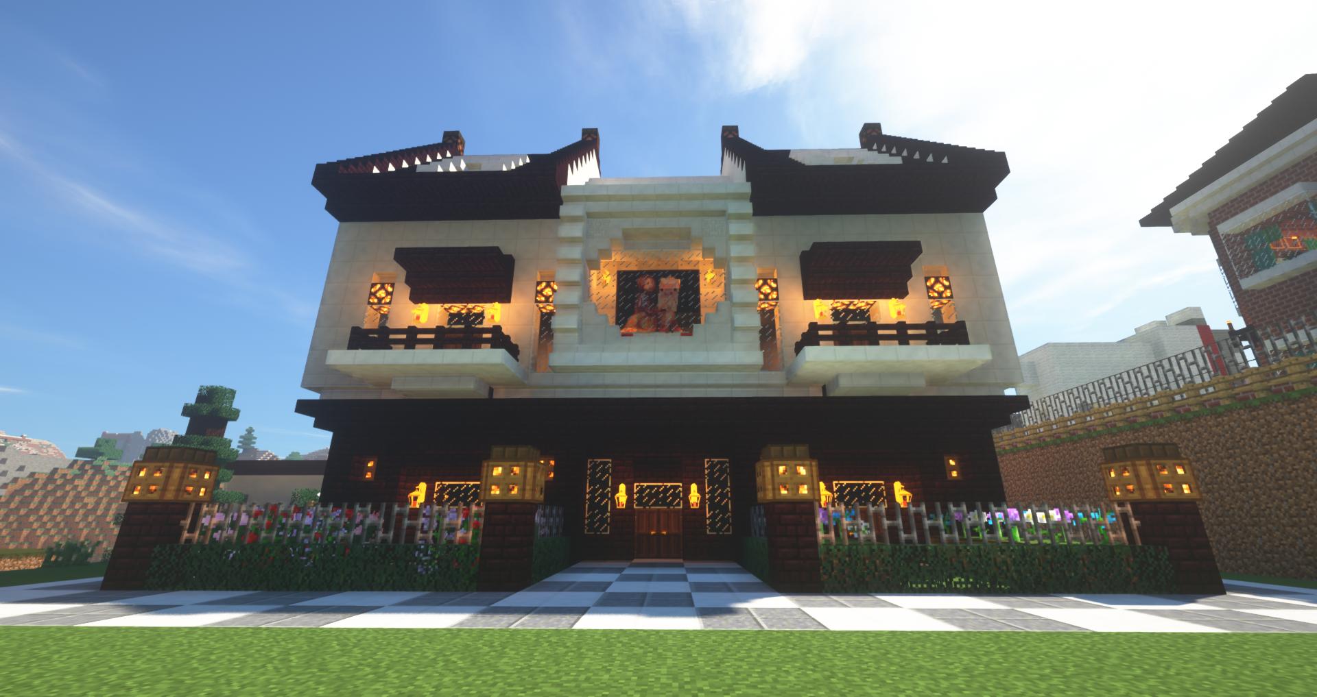 るーるるー ２０１９年１９件目の建築が完成しました ふと見つけた建物を自分なりにアレンジして作ってみました ネザーレンガとクォーツブロック 石英ブロック のネザーコンビネーションになりました ｗ マインクラフト マイクラ T Co