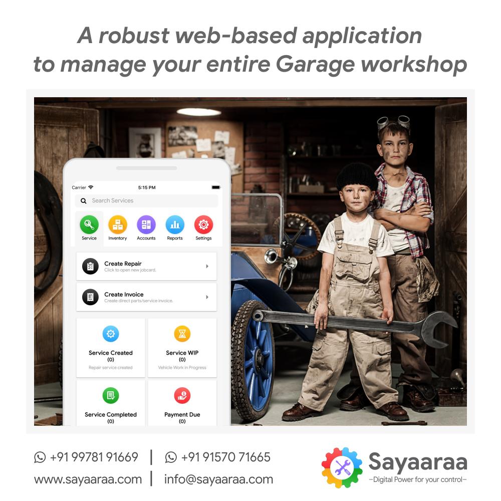 SayaaraaSystem's tweet photo. A robust web-based application to manage your entire Garage workshop

Download the App now and Enjoy Free Trial
https://t.co/uEX5Kbmlwo

For More Details - 
https://t.co/40SPG9fWg6

#Sayaaraa #garage #workshop #autorepair #vehicles #carcare #system https://t.co/ZOQX4CpwjJ
