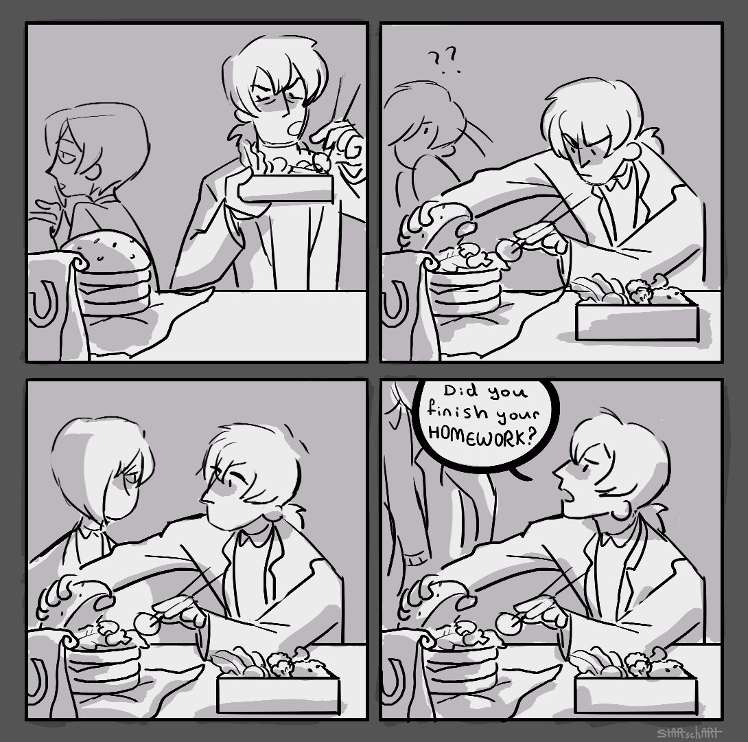 P3 back to school au (4/5)

Eat your veggies
#persona3