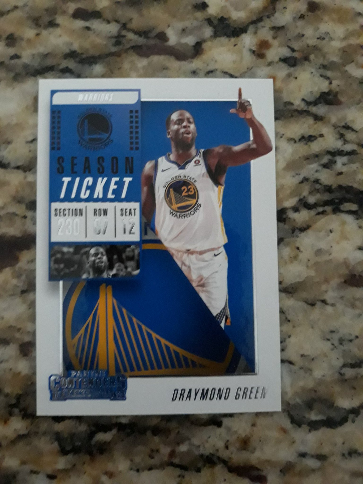  Happy Birthday GWS Draymond Green 2018 Season Ticket Draymond Green card 