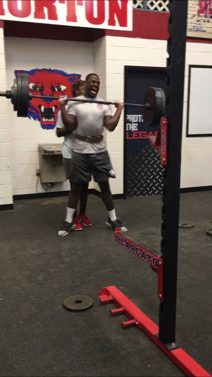 Rb group really working hard with 460 sqt and 310 power clean! Can’t wait to see these guys in pads!