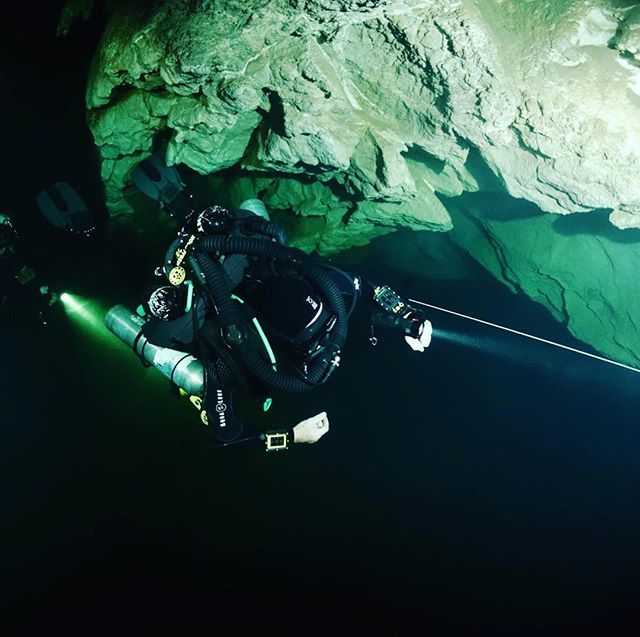 BenReymenants's tweet photo. This is Wallace. Wallace is 70years old. Wallace loves cave diving. What’s your excuse? #bluelabeldiving #fourthelement #megccr #shearwaterresearch #cavediving #uwlightdude https://t.co/nwNXJrpCDu https://t.co/UrDVstTzBS