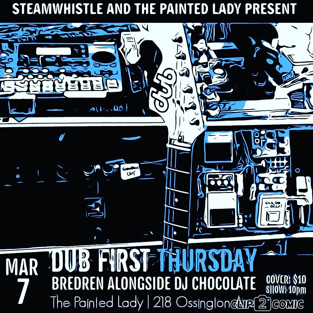 bredrendub's tweet photo. Resinators/Bredren Live Version/Canada's Original Live Dub Experience Since 1995 Listen free on SoundCloud https://t.co/RdQdLbEiZt 
March 7 @paintedladyossington alongside @chocolatelauren 
#torontodub #dubtoronto #reggaeinna416 #dubinna416 #dubinna6ix #loverespectdub #resinators https://t.co/3icRUKUxb1