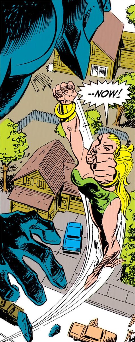 She had a comfortable spot in the MCU as a powerhouse on a then popular team with ties to the earliest character ever published in the line. It was only as the New Warriors we're eclipsed by newer properties that she lost prominence.
