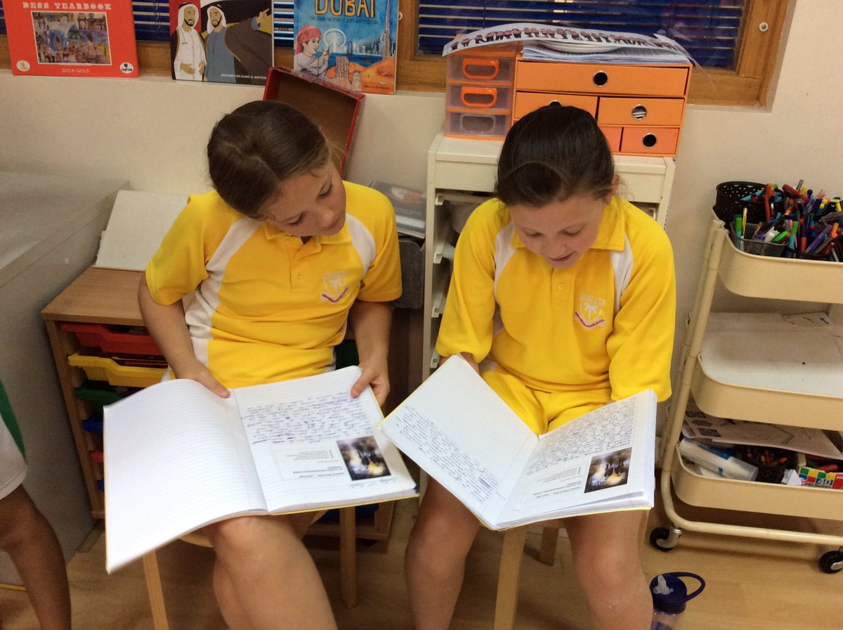 DESSyear5's tweet photo. Sharing our setting descriptions and peer assessing today in Literacy @Dessdubai #DESS_YearFive_orange #MasteryWriting https://t.co/Y7fErS5PmB