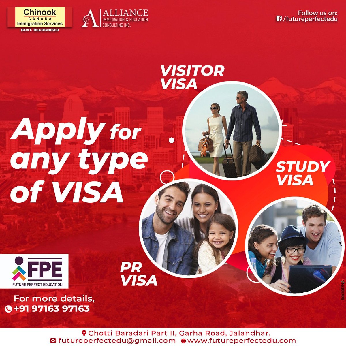 FuturePerfectE1's tweet photo. Planning to go overseas ??
Book an appointment and speak with our experts for Study Visa, Visitor Visa or Immigration.
Hurry now..!!
#StudyAbroad #canada #US #australia #newzealand #switzerland #studyvisa #immigration #studyincanada #IELTS #PTE #CDIELTS #FuturePerfectEducation https://t.co/J6OY75ASLq